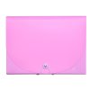 Desky na dokumenty CONCORDE s gumou A4, 7 kapes, pastel růžová A80172