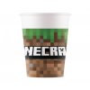 Papírové kelímky  Minecraft, 200ml, 8 ks