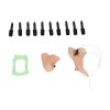Y-Set karneval - čarodějnice (nos, brada, prsty, klobouk, zuby)