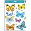 Okenní fólie barevní motýli 42x30 cm 6874