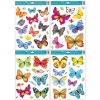 Okenní fólie barevní motýli 42x30 cm 6874