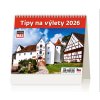 Stolní kalendář MiniMax Tipy na výlety 2026 171x139(25)mm SM04-26