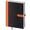 Diář denní A5 Bora - černo/oranžová 2026 145x205mm DBO422-2-26