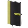Diář týdenní kapesní Bora - černo/zelená 2026 80x150mm DBO426-1-26
