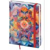 Diář denní A5 Vario - Kaleidoscope s gumičkou 2026 145x205mm DV422-16-26