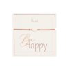 Gifty - Be Happy náramek - rg. plated Heart 1042779