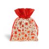 Sáček textil vánoční potisk 13x17cm mix 5800735