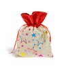 Sáček textil vánoční potisk 13x17cm mix 5800735