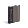 Diář 2026 D801 PU dark blue/gray - na propisku s gumkou 7781457