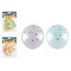 Balónek nafukovací 12ks sáček transparent potisk 30cm 8000143