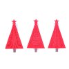 Kolíček stromek 9ks filc červený 4,5cm 8886457