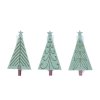 Kolíček stromek 9ks filc zelený 4,5cm 8886458