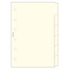 Filofax, Náplň Kapesní, rozřazovač krémový, 6 záložek