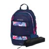 Studentský batoh + etue OXY Sport Flowers Blue 8-39725E
