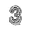 Balónek CONCORDE fóliový 40cm, č.3, stříbrná A283