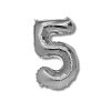 Balónek CONCORDE fóliový 40cm, č.5, stříbrná A285