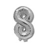 Balónek CONCORDE fóliový 40cm, č.8, stříbrná A288