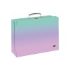 Kufřík lamino hranatý A4 OXY NEXT Ombre Pink 6-10026