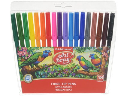 Erich Krause Fixy ArtBerry®, 18 barev, super umyvatelné