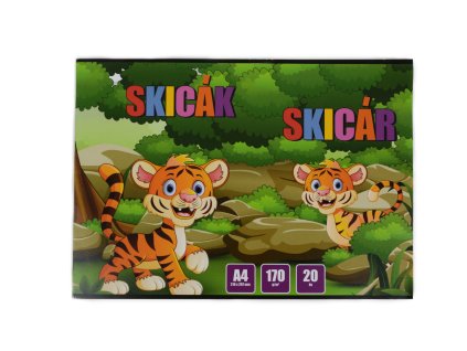 Skicák A4, 20 listů, 170 g