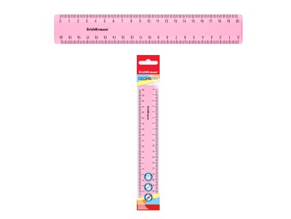 Erich Krause Pravítko 20 cm růžové