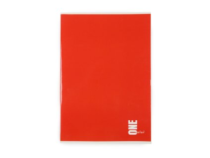 Sešit One Color červený, 465