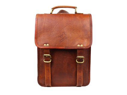 Hudbag Kožený batoh Hestiá