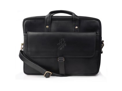 Hudbag Kožená taška Lachesis Ebony