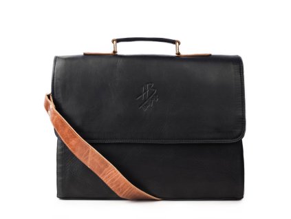 Hudbag Kožená taška Aglaia Ebony