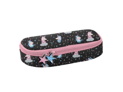 Paso Školní pouzdro Unicorn černé