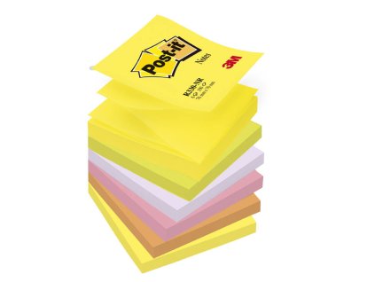Samolepicí bločky Post-it - Z bločky - mix neonových barev / 6 x 100 lístků