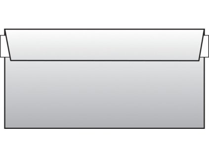 Obálky DL samolepicí s krycí páskou - bez okénka / 1000 ks