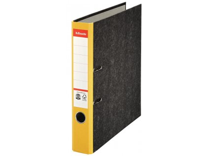 Pořadač A4 pákový papírový s barevným hřbetem - hřbet 5 cm / žlutá