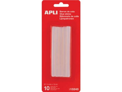 Lepicí pistole APLI - náhradní tyčinky transparentní / 7,5 mm / 10 ks