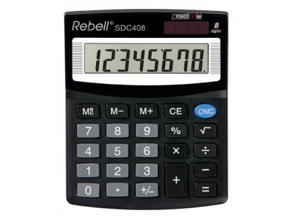 Kalkulačka Rebell SDC - displej 8 míst / 408+ černá