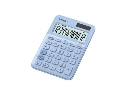 Kalkulačka Casio MS 20 UC - displej 12 míst / sv.modrá
