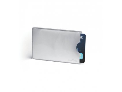 Obal na kreditní kartu Durable RFID Secure - stříbrná / 10 ks