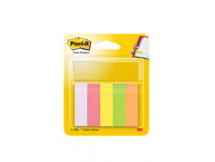 Samolepicí bločky Post-it značkovací - 15 mm x 50 mm / 5 x 100 lístků