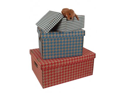 Krabice úložná s víkem - bílá / A5 / 22 x 15,5 x 10 cm/bal  2ks