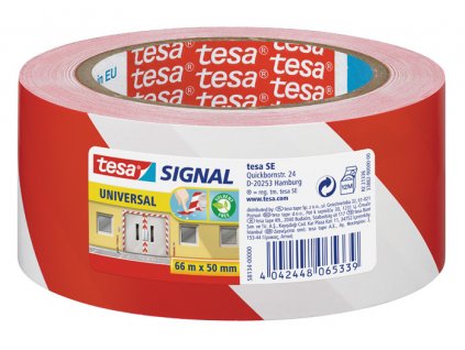 Lepicí pásky Tesa značkovací - 50 x 66 / červeno - bílá