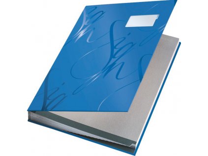 Designová podpisová kniha Leitz - modrá