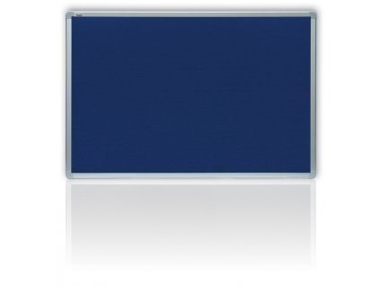 Tabule filcová v hliníkovém rámu - 90 x 120 cm / modrá