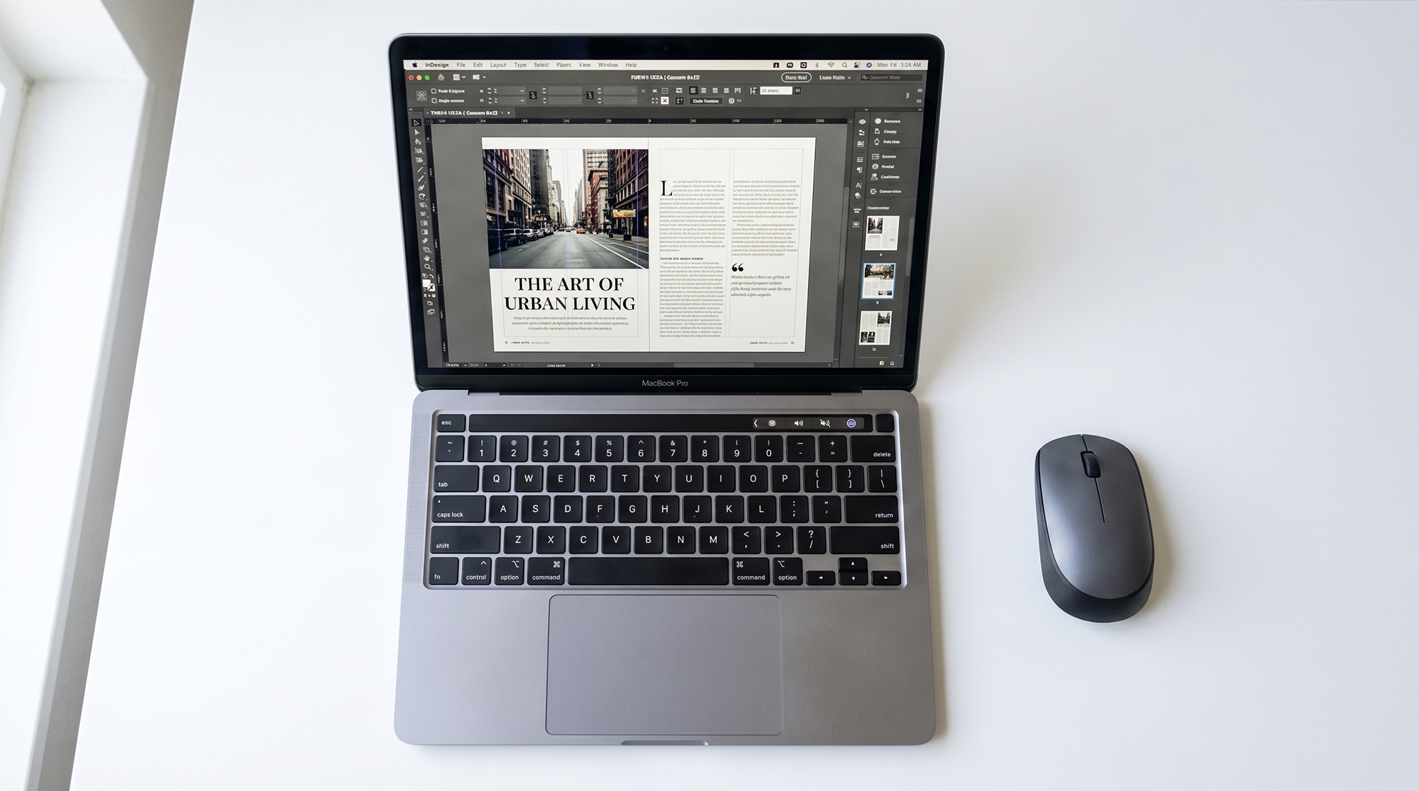 kiadványszerkesztés, magazin, prospektus, indesign