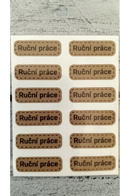 Samolepka Ruční práce