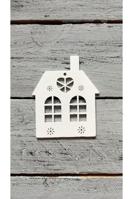 Dřevěný domeček bílý