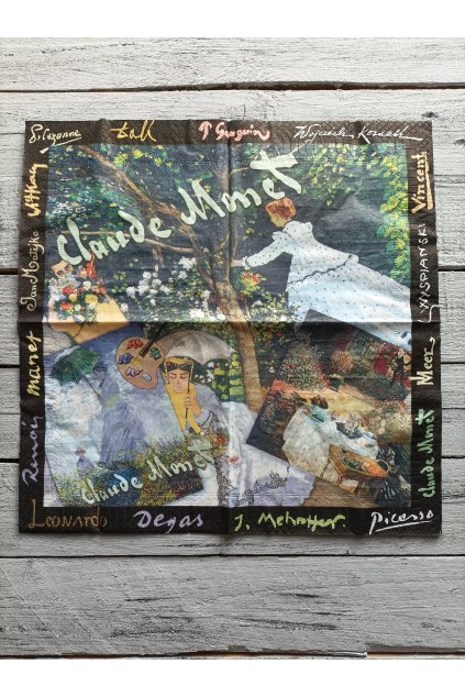 Třívrstvý ubrousek 33x33cm, vhodný na découpage