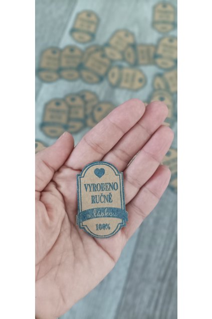 Cedulka - vyrobeno ručně