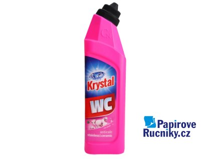 Krystal WC kyselý na keramiku s ochranou růžový 750 ml