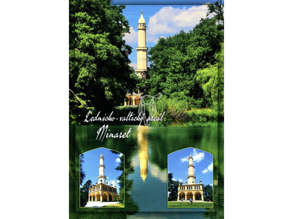 134 pohlednice minaret lednicko valticky areal