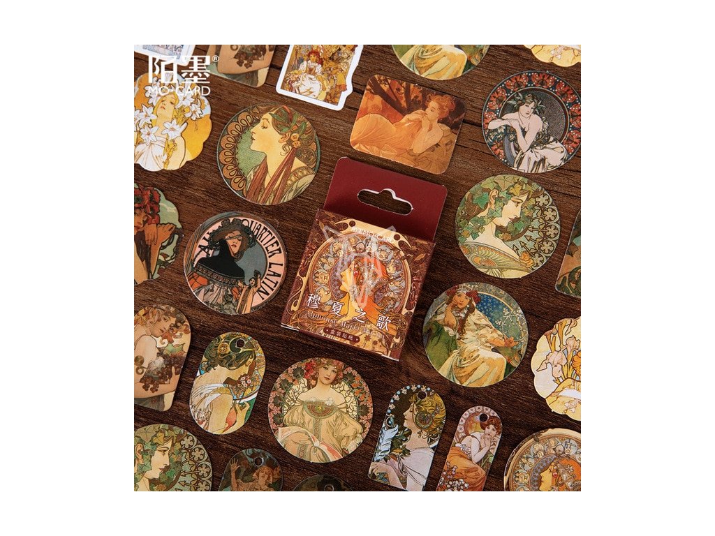 Cute cat Label Kawaii Diary Handmade Adhesive Paper Flake Japan Vintage box mini Sticker Scrapbooking Stationery.jpg 640x640